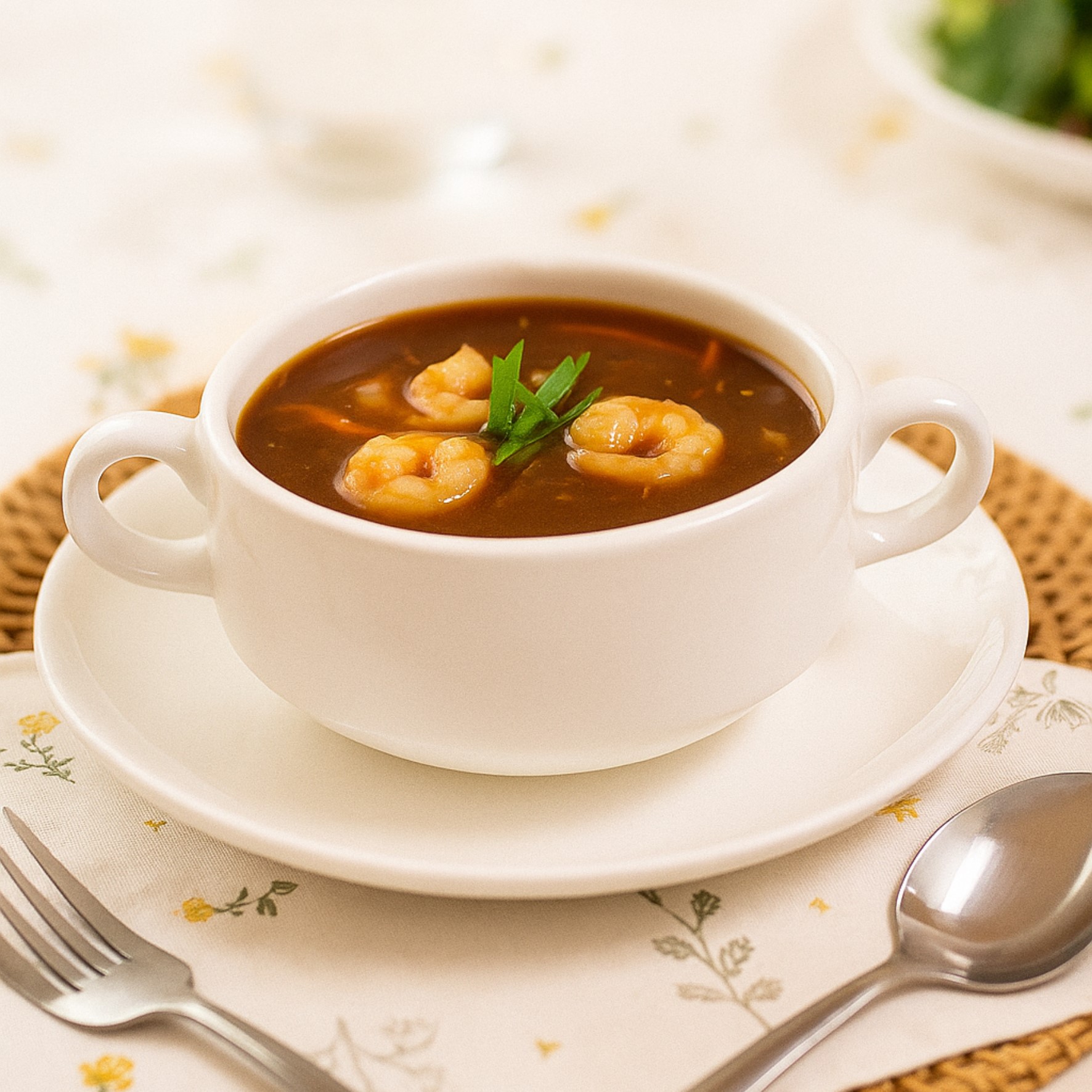 Prawns Hot and Sour Soup