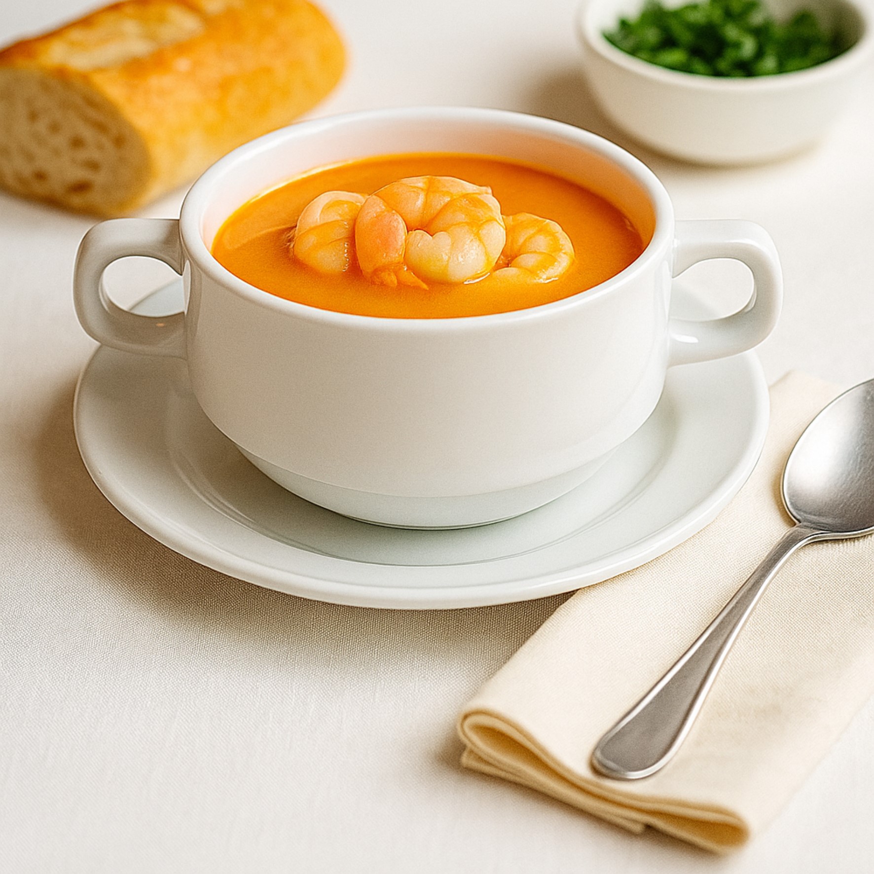 Coconut Milk Shrimp Soup