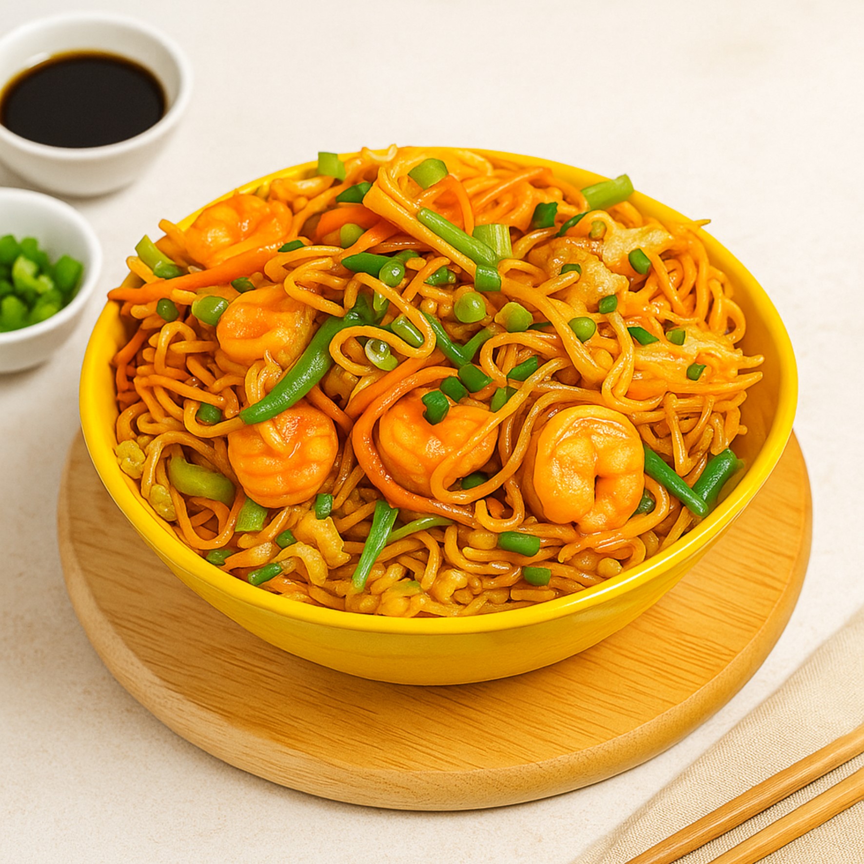 Prawn Schezwan Noodles