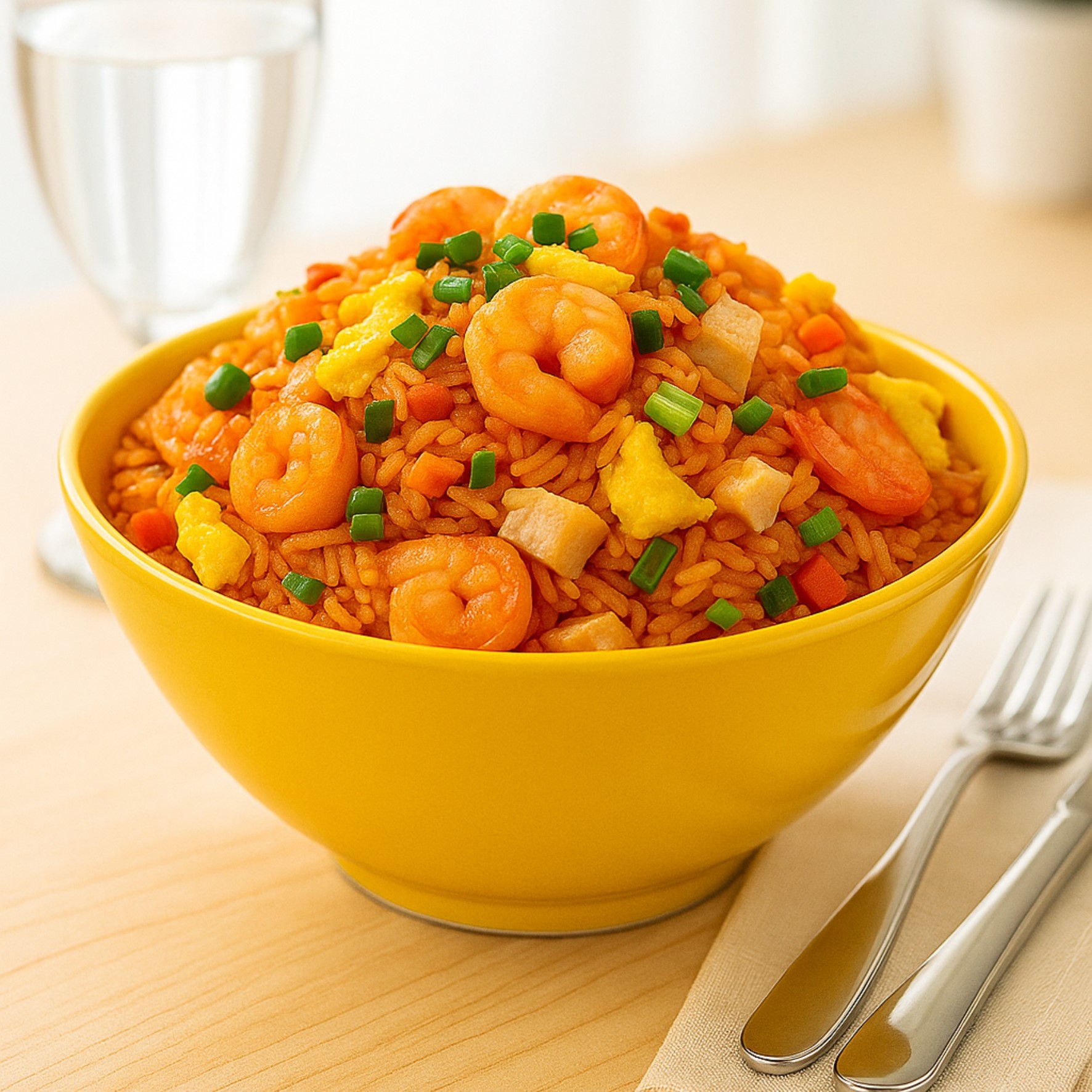Schezwan Prawn Fried Rice